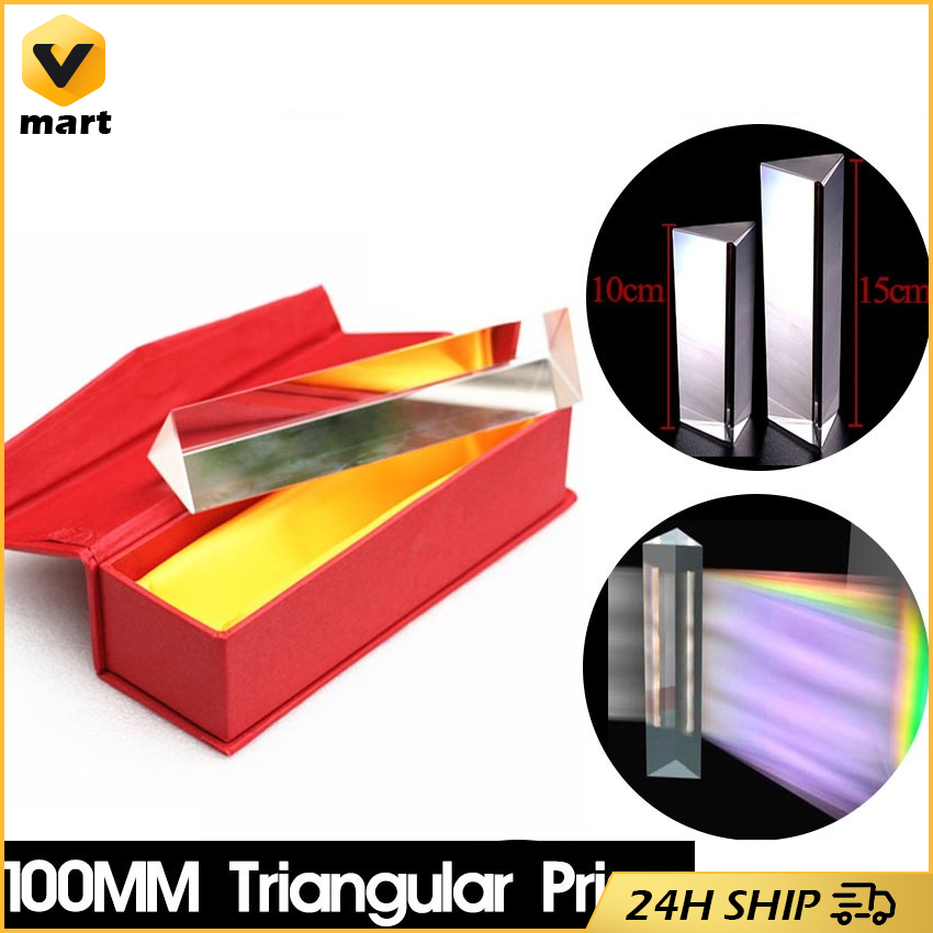 100mm Prism Optical Glass For Teaching Science Experiment Glass