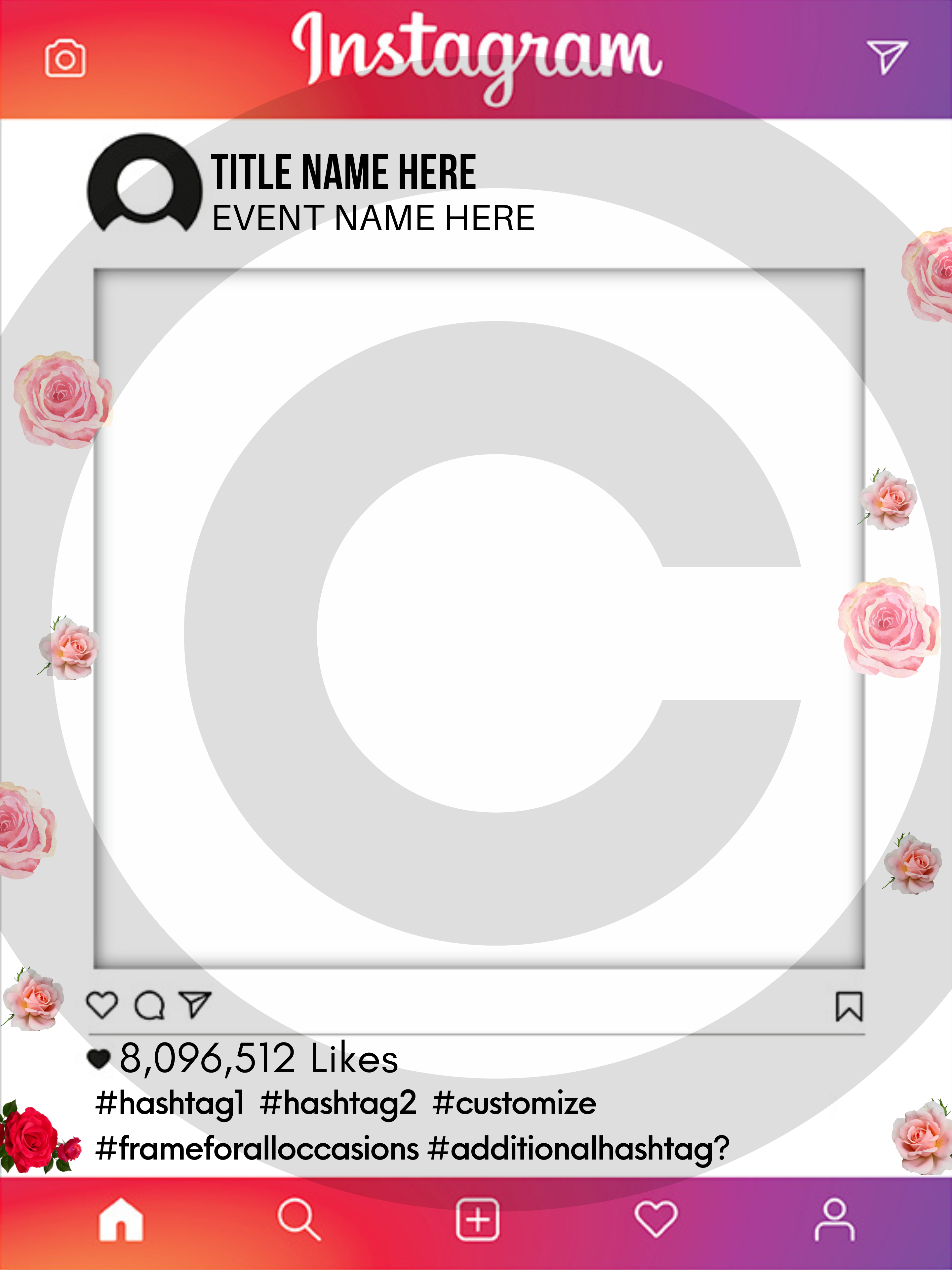 Customized Instagram Frame for Photobooth | Lazada PH