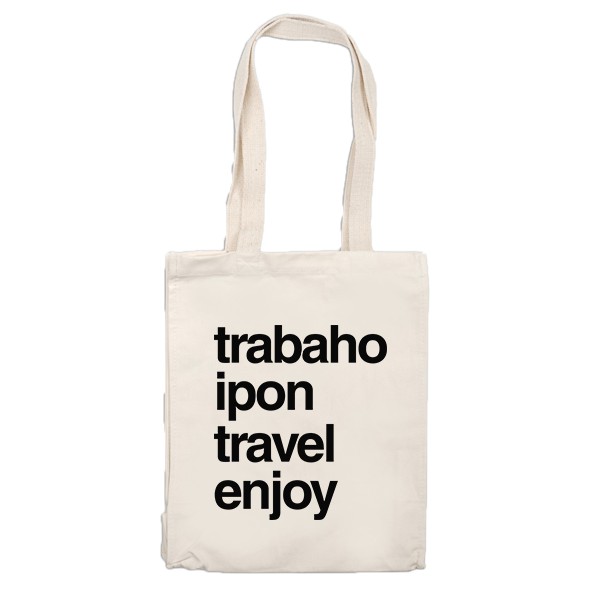 ANIYA CLOTHING Trabaho Ipon Travel Enjoy Unisex Canvas Tote Bag | Lazada PH
