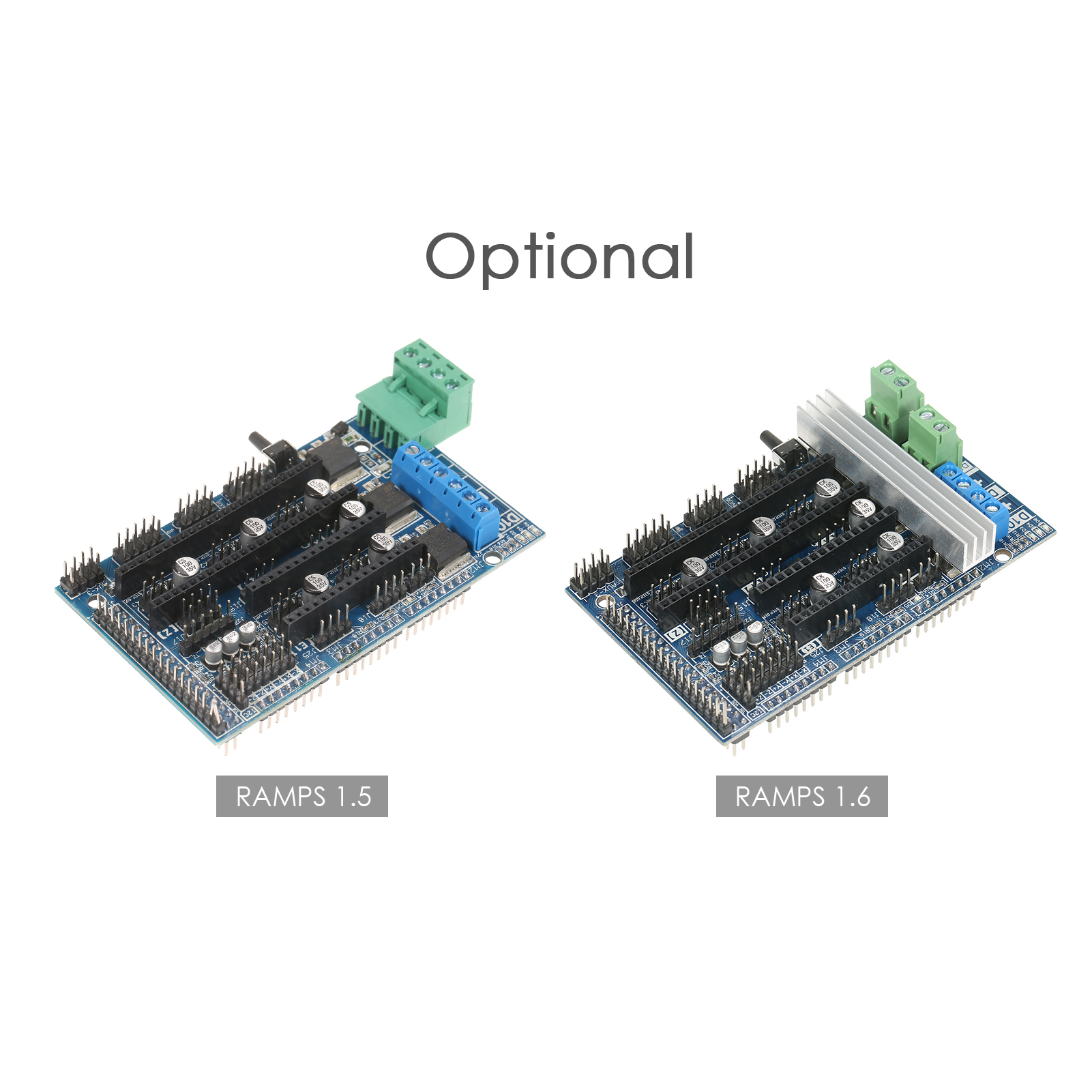 Ramps 1.6 Control Board Base on Ramps 1.5 4-layer Control Panel Board with Heatsink Expansion Mainboard for 3D Printer Parts & Accessories