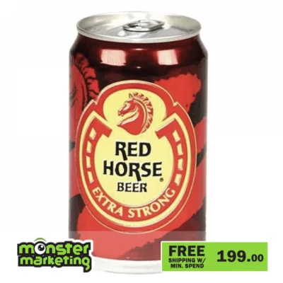 Monstermarketing Red Horse Beer 330 mL Can