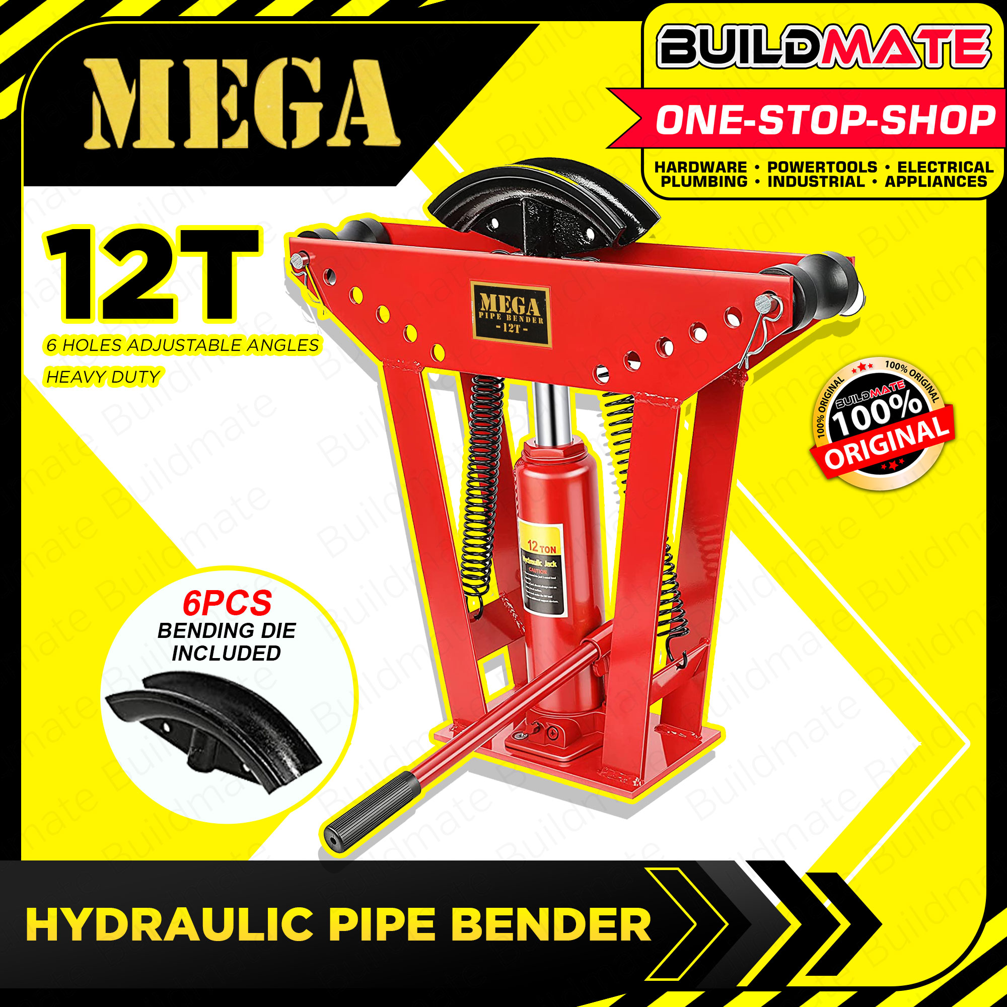 Mega Hydraulic Pipe Bender 12 Tons PBEND12 BUILDMATE Lazada PH