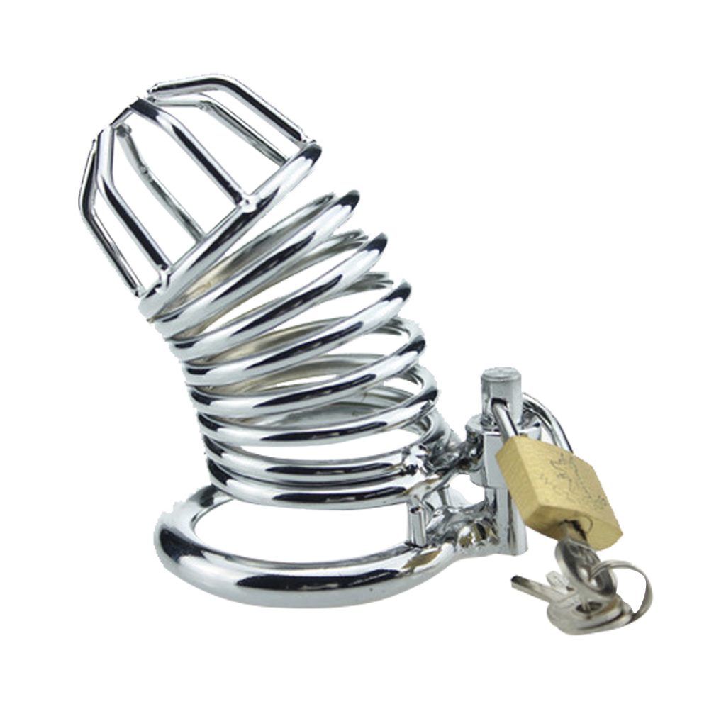 Janeena 4455cm Diameter Male Chastity Device Cage Stainless Steel Chastity Device Kit Cage 