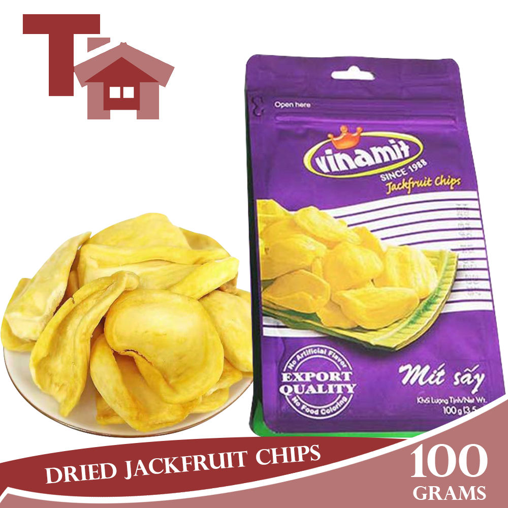 Tech It Home Vinamit Dried Jackfruit Chips 100grams Ready to Eat Pure