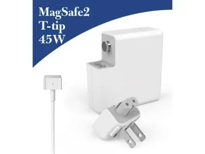 45W MagSafe2 Power Adapter Charger T-tip For MacBook Air 11''13" A1435/A1465/A1466/A1436