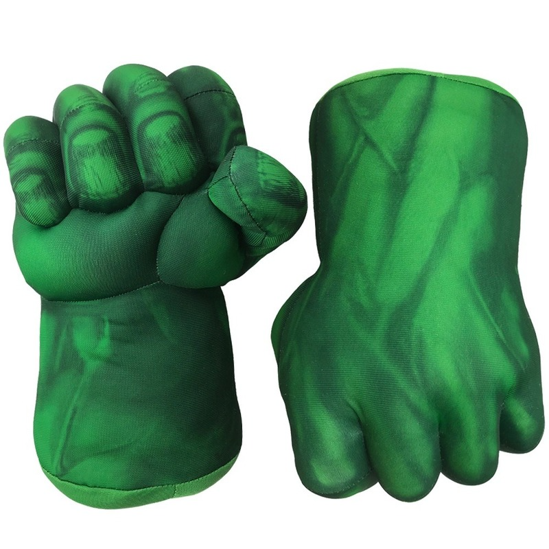 Hulk Spider-man Plush Boxing Fist Glove Cosplay Props Kids Toys Gift_1 ...