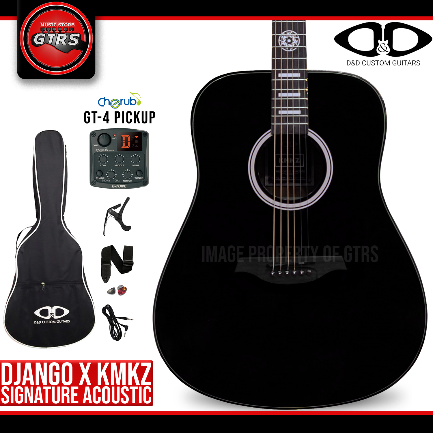 D&D Django Kamikazee KMKZ Signature Acoustic-Electric Guitar