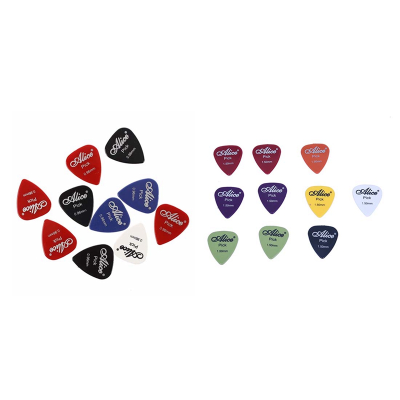 Alice 20X Plectrum กีตาร์อุปกรณ์เสริมกีตาร์ Pick 0.96มม.และ1.5มม.