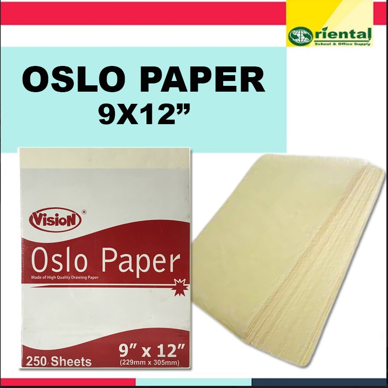 Oslo Paper 250 Sheets 9 x 12 inches Paper Size Cream Colored Thick