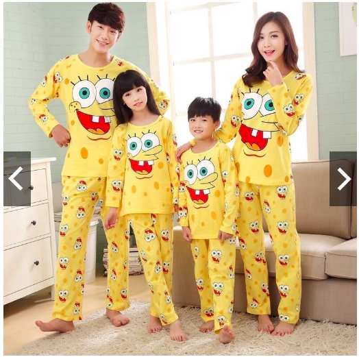 Family terno spongebob pajama /couple terno spongebob pajama | Lazada PH