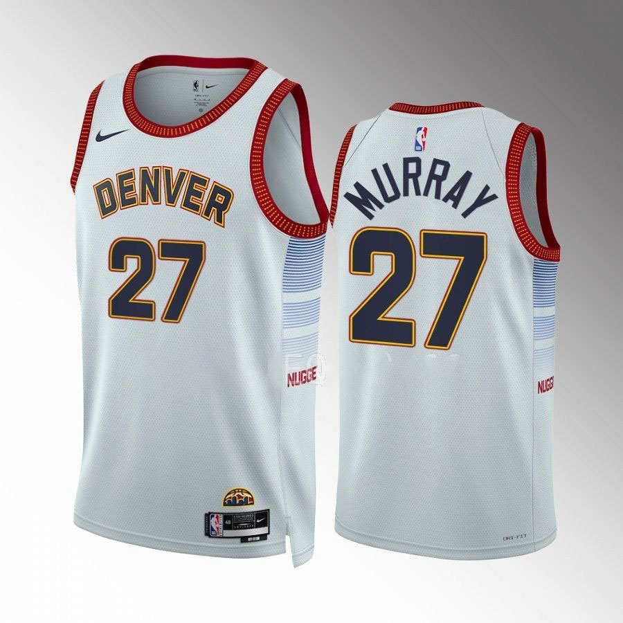 NBA Finals Champions Denver Nuggets Murray Jokic Porter Jr White Design Baseball  Jersey - Growkoc