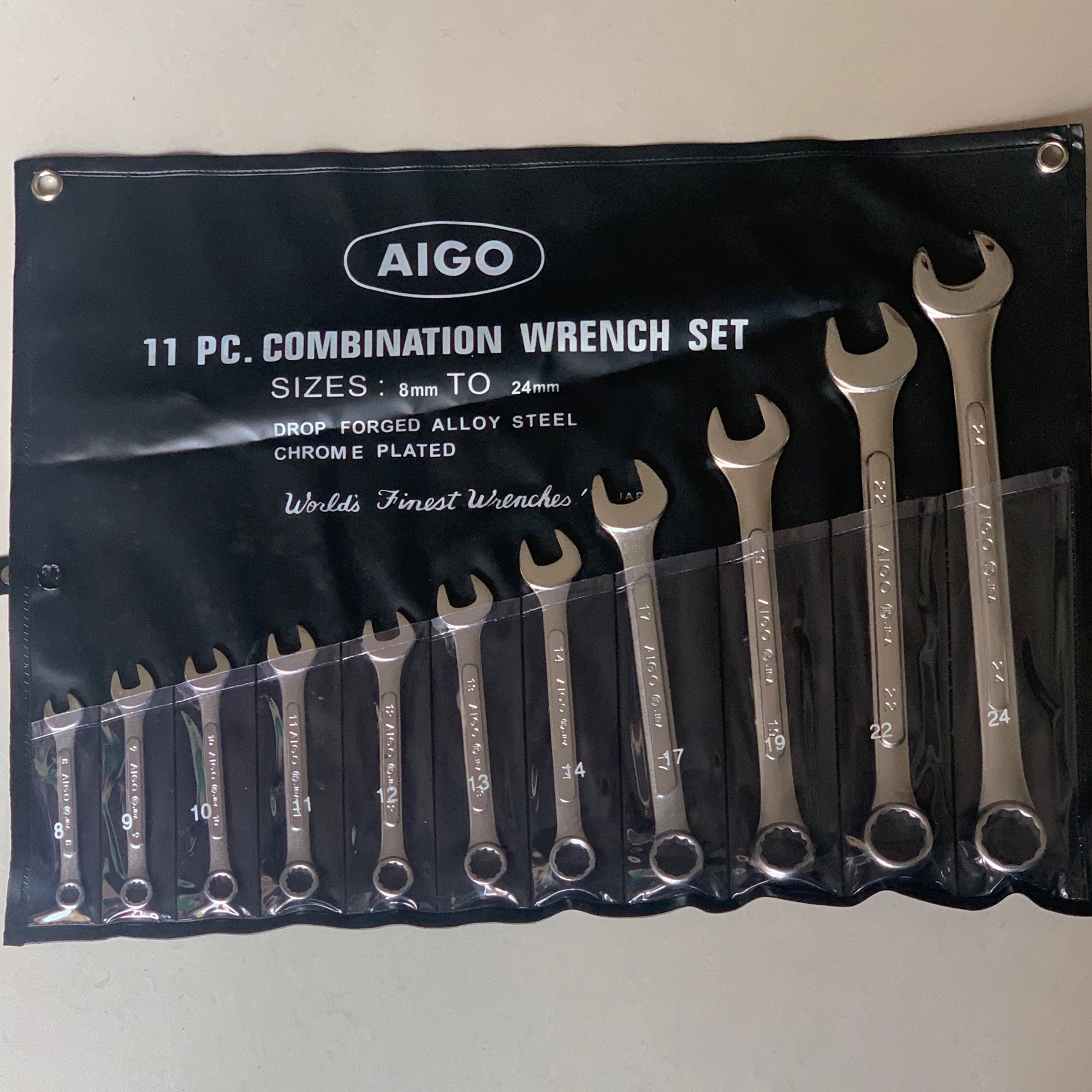 AIGO JAPAN Combination Wrench Set 11pc Chrome Vanadium Steel Lazada PH