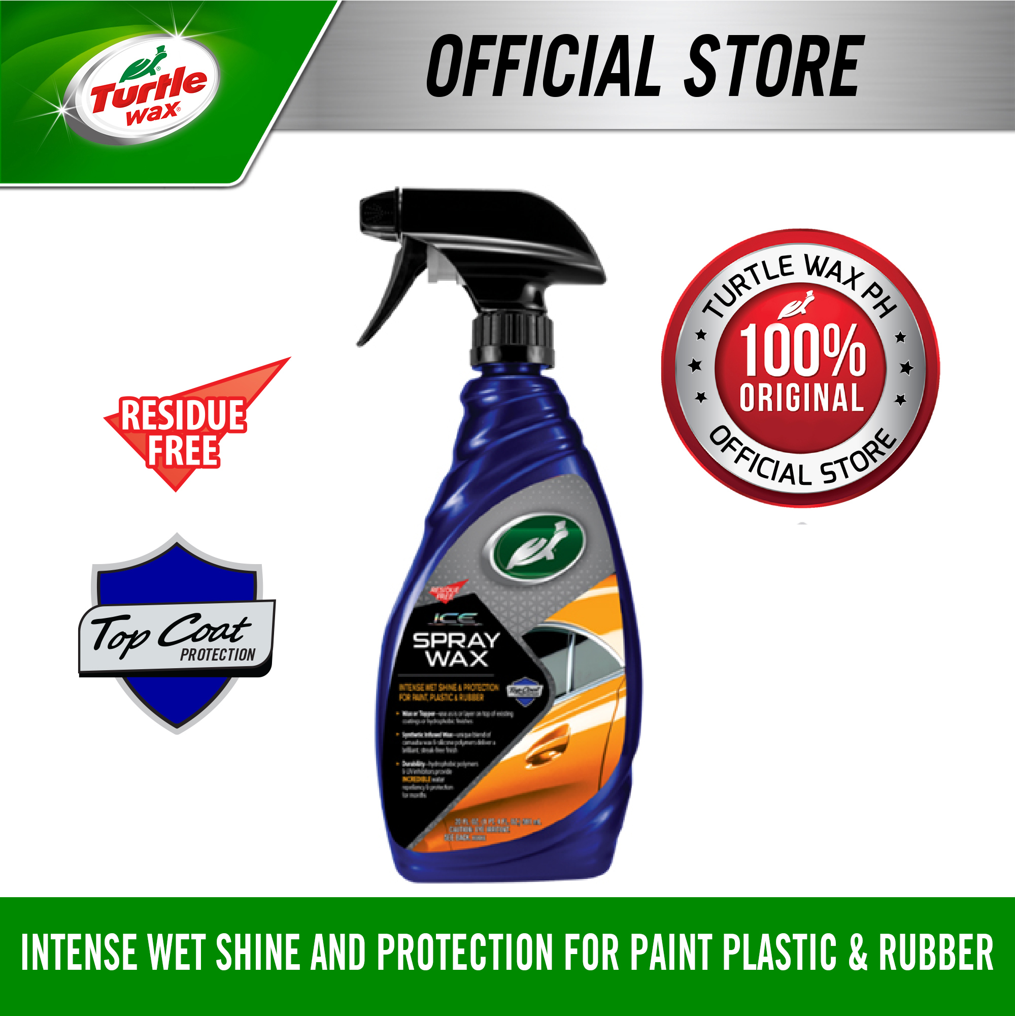 Turtle Wax Ice Premium Car Care Spray Wax NEW AND IMPROVED FORMULA T477R