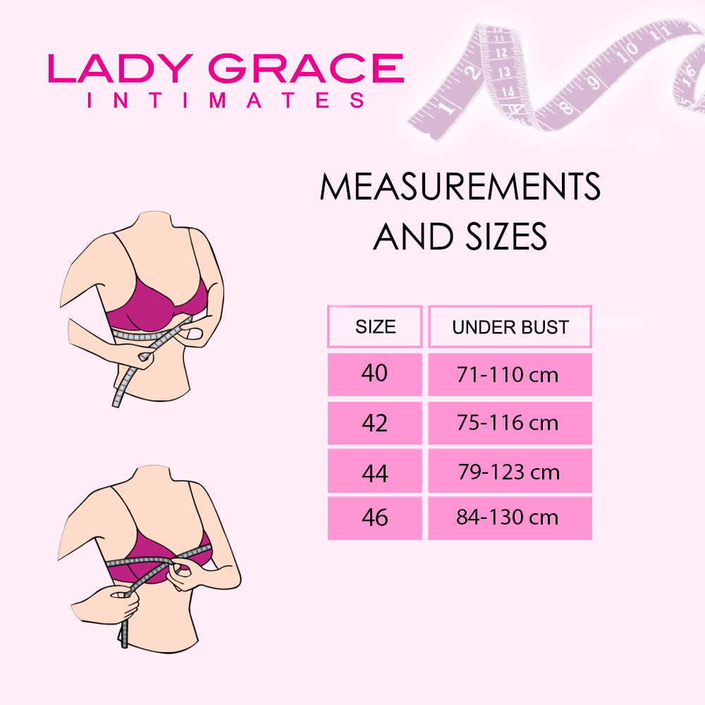 Lady Grace Plus Size Non-wire Molded Bra 5248