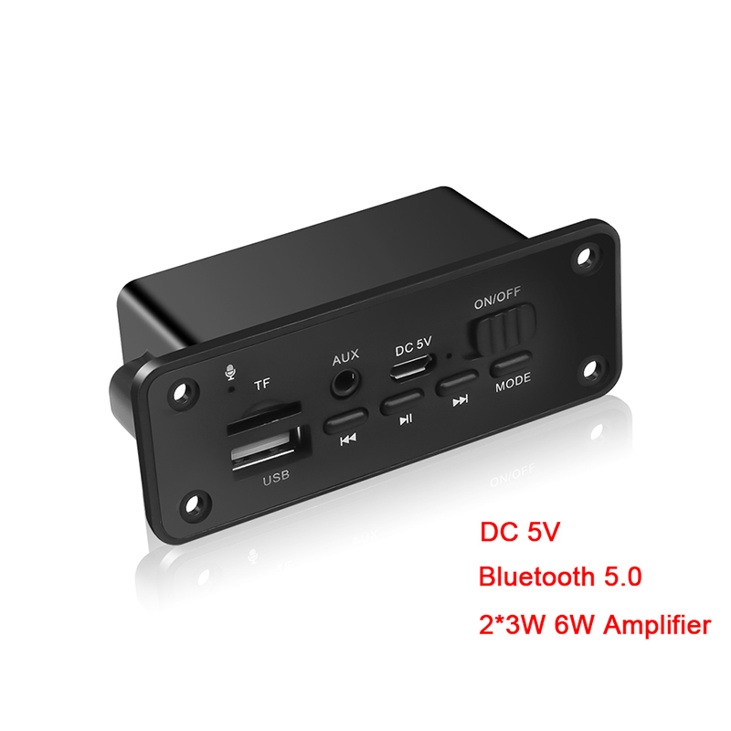 Bluetooth 5.0 MP3 Player 2*3W Decoder Board Speaker Car FM Radio Module