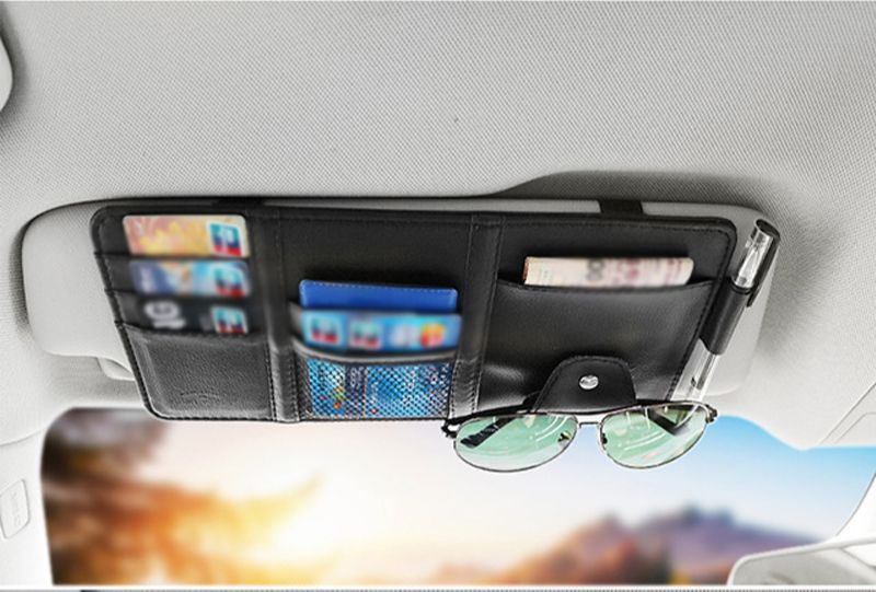 Car Sun Visor Organizer Auto Visor Pocket and Interior Accessories Car Truck Storage Pouch
