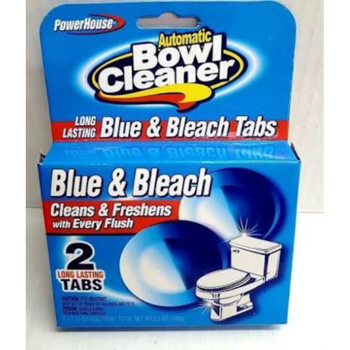 Automatic Toilet Bowl Cleaner Power House Blue with Bleach Tabs 2