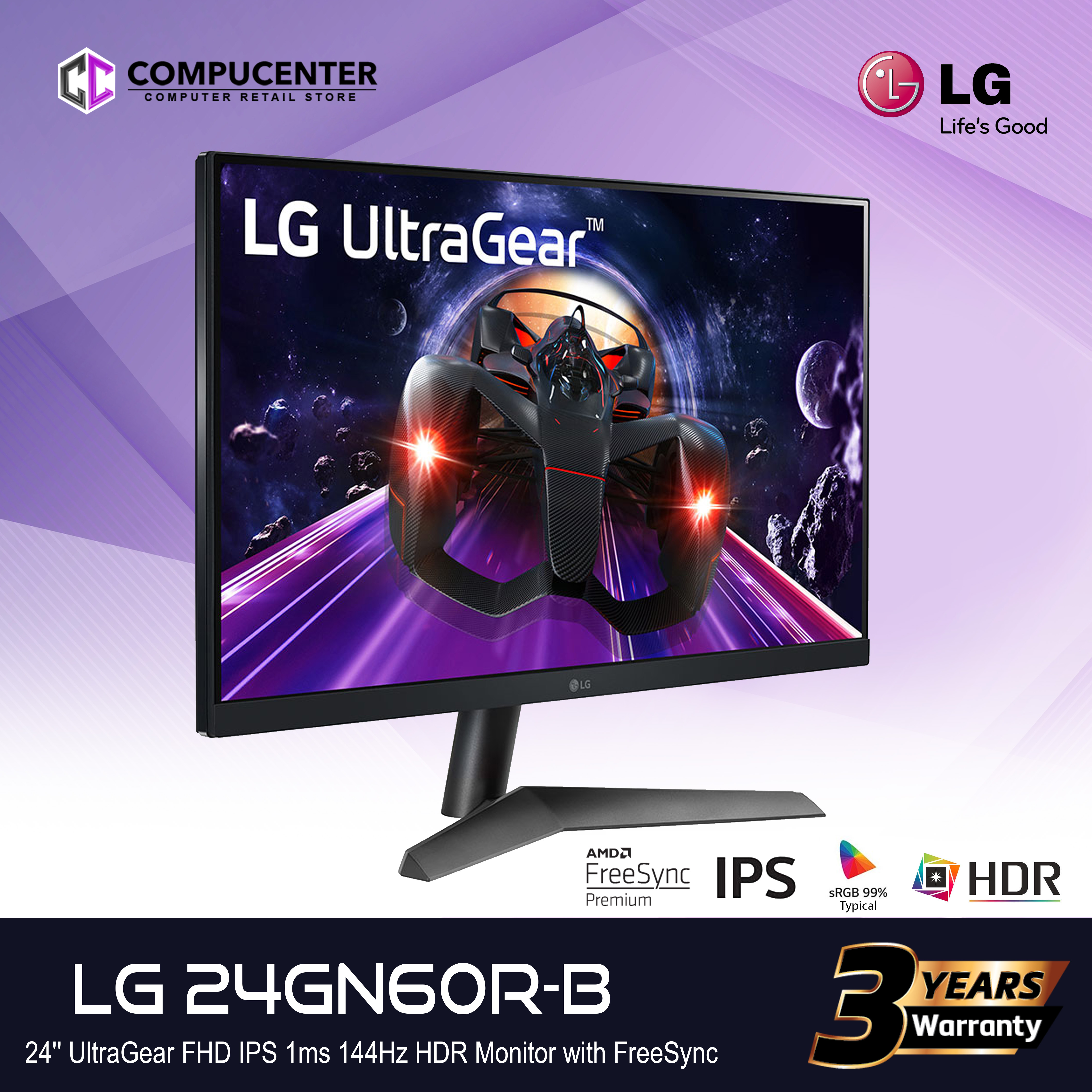 24 UltraGear FHD IPS 1ms 144Hz HDR Monitor with FreeSync