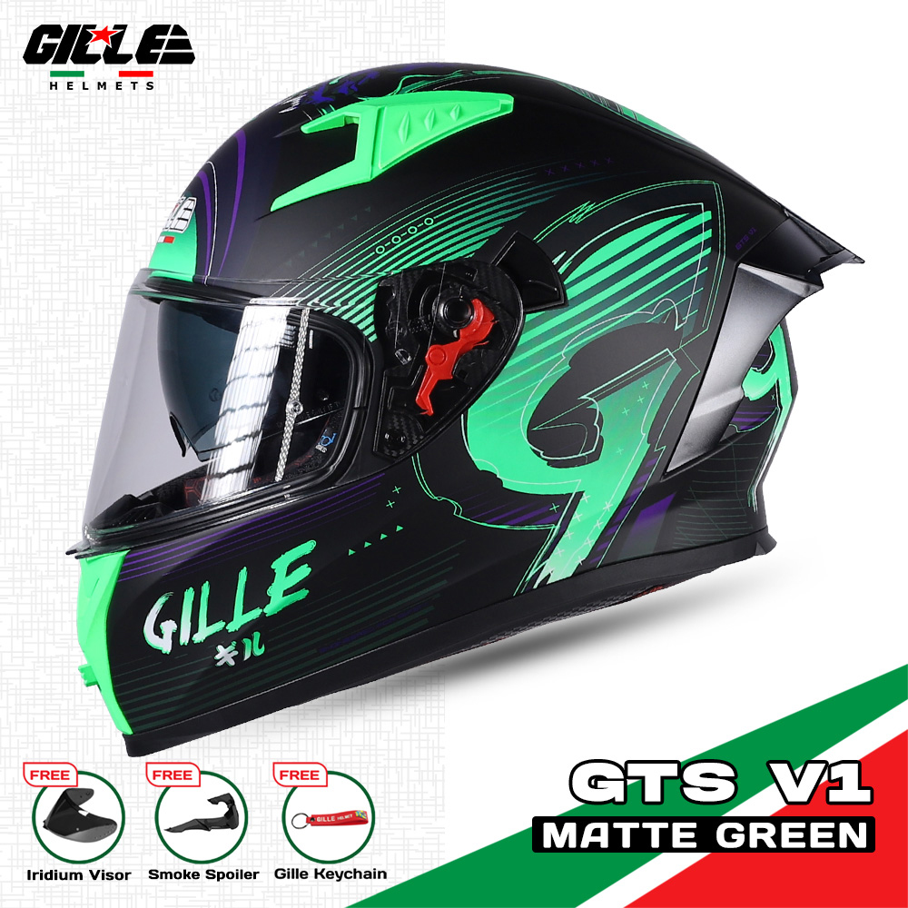 Gille Helmet 135 GTS V1 XSaber Motorcycle Helmets Full Face Dual Visor