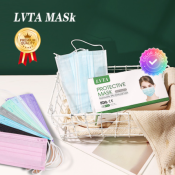 Lvta Face Mask Anti Fog 3 Ply Protection Mouth Mask with C/E Registered Mask With new Colors Disposable Ear-Loop Type Mouth Masks