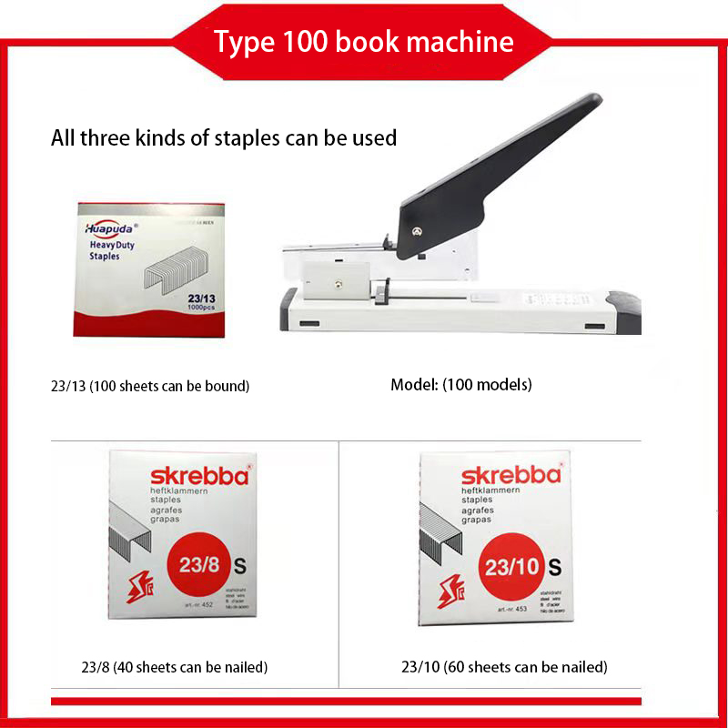 【Free 3 Box Staples】Huapuda Heavy Duty Stapler Up to 120 Sheets