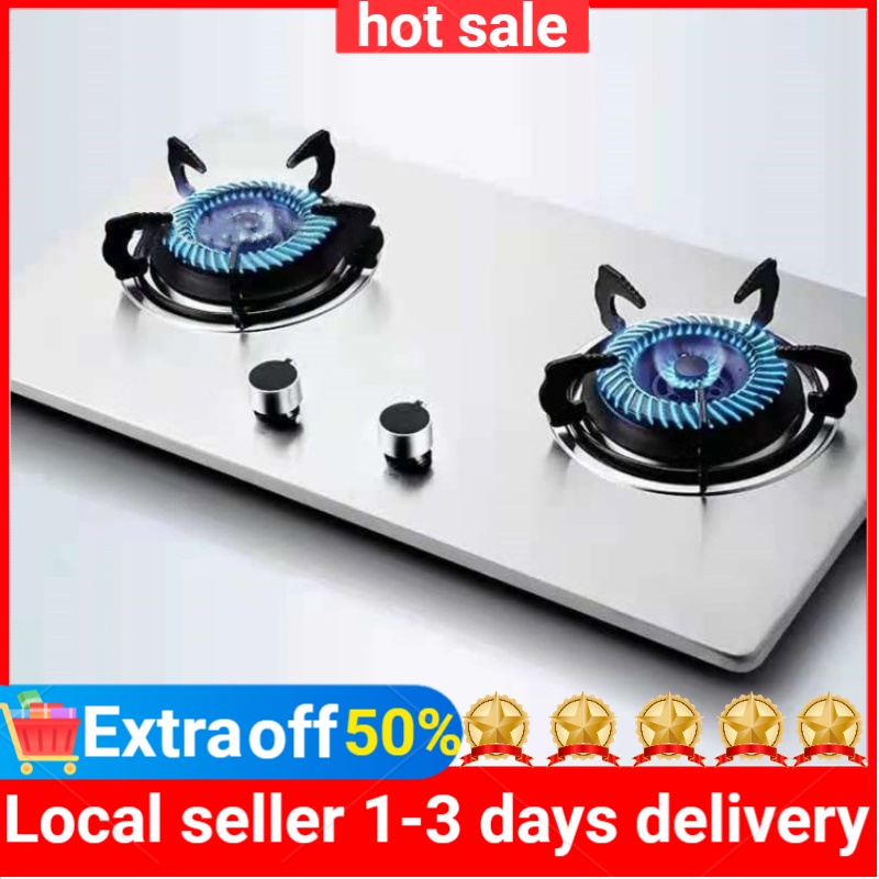gas stove embedded natural gas liquefied gas stainless steel large gas