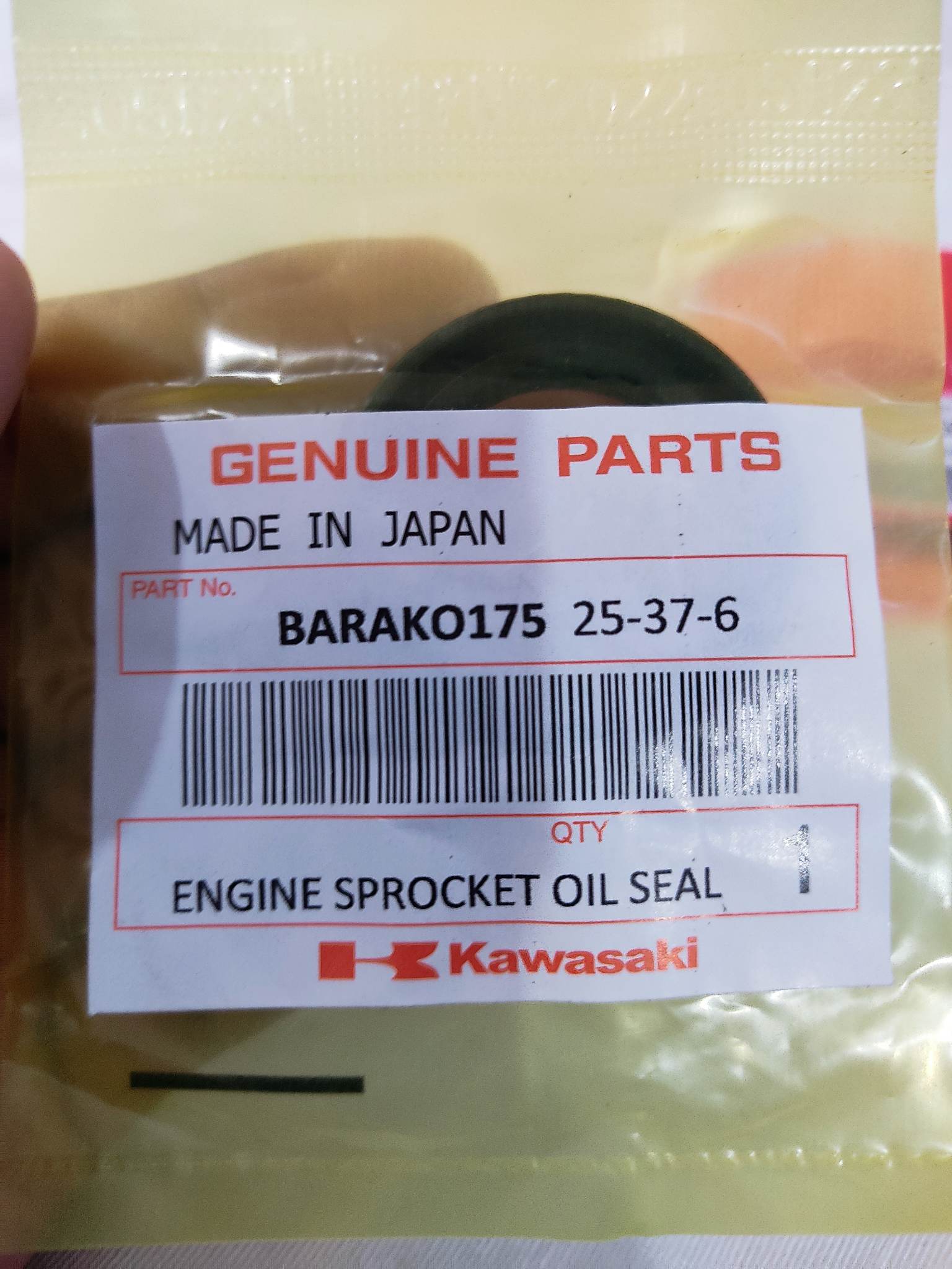 GENUINE Japan Made Engine Sprocket Oil Seal Barako175 25376 Lazada PH