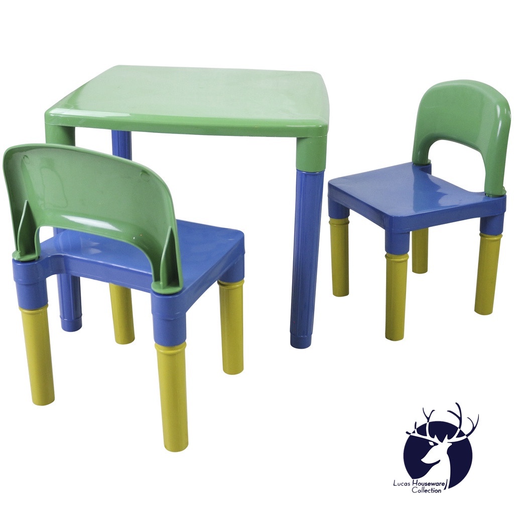 Table KID'S STUDY TABLE WITH 2 CHAIRS KID'S TABLE AND CHAIR SET KID'S STUDY TABLE SET LAMESA NG