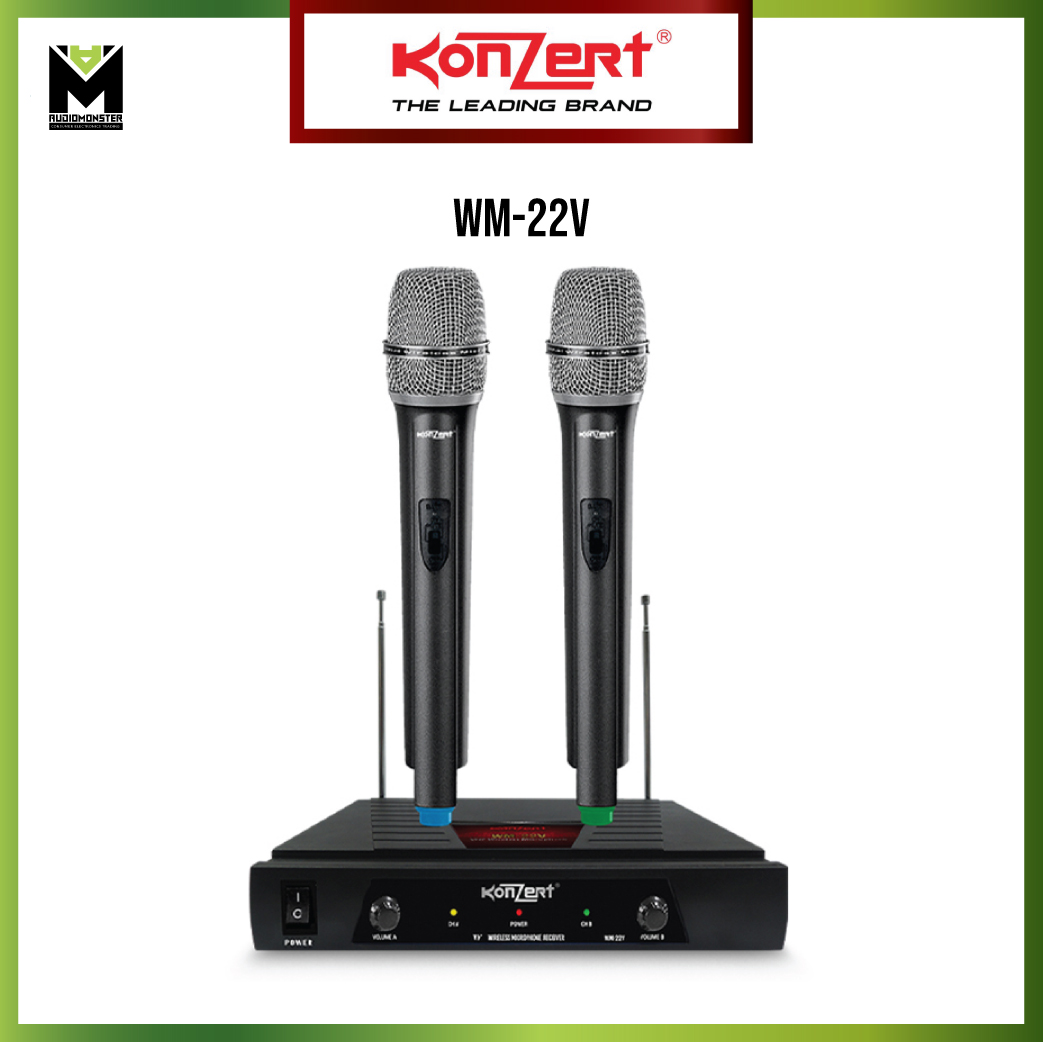 Konzert WM22V VHF Wireless Microphone Lazada PH