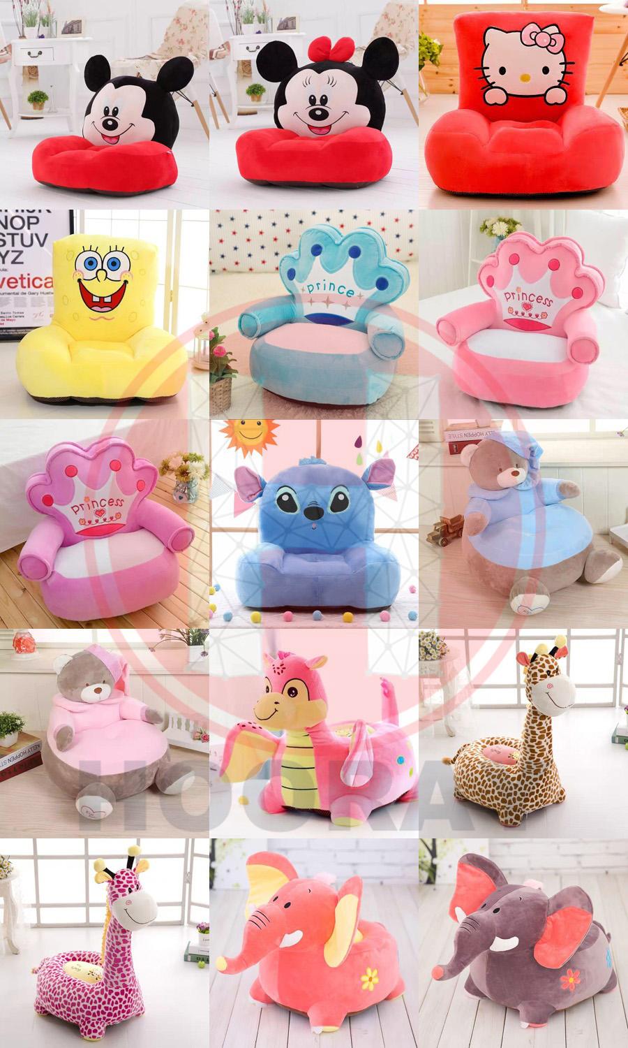 【HOORAY】COD Cute Baby Sofa Chair Cartoon Creative Sofa Kids Sofa Children  Chair Birthday Gifts For Kids #ST0004#