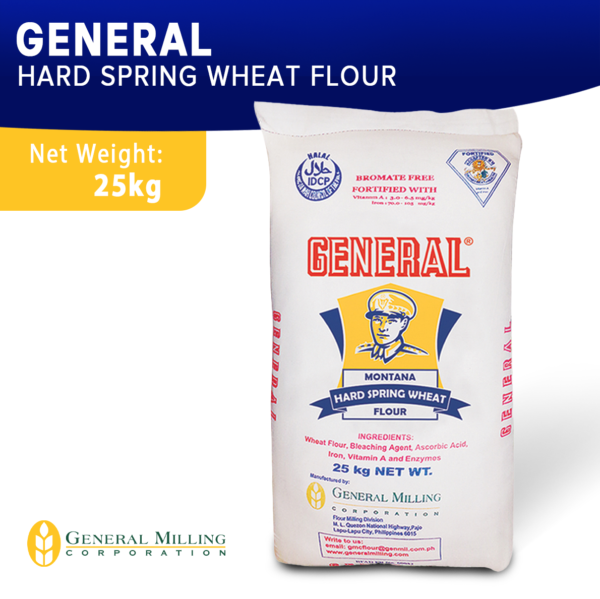 General Montana Hard Spring Wheat Flour 25kg Lazada PH