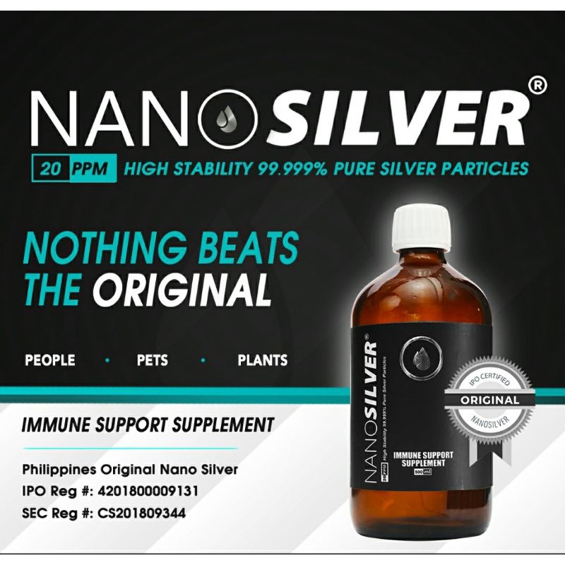 100% Guaranteed Original Nano Silver Original, 500ml, Philippines 