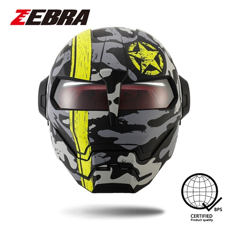 Zebra iron hot sale man helmet