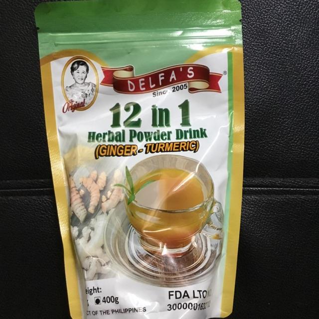 Delfas 12 in 1 Ginger Turmeric powder drink Lazada PH