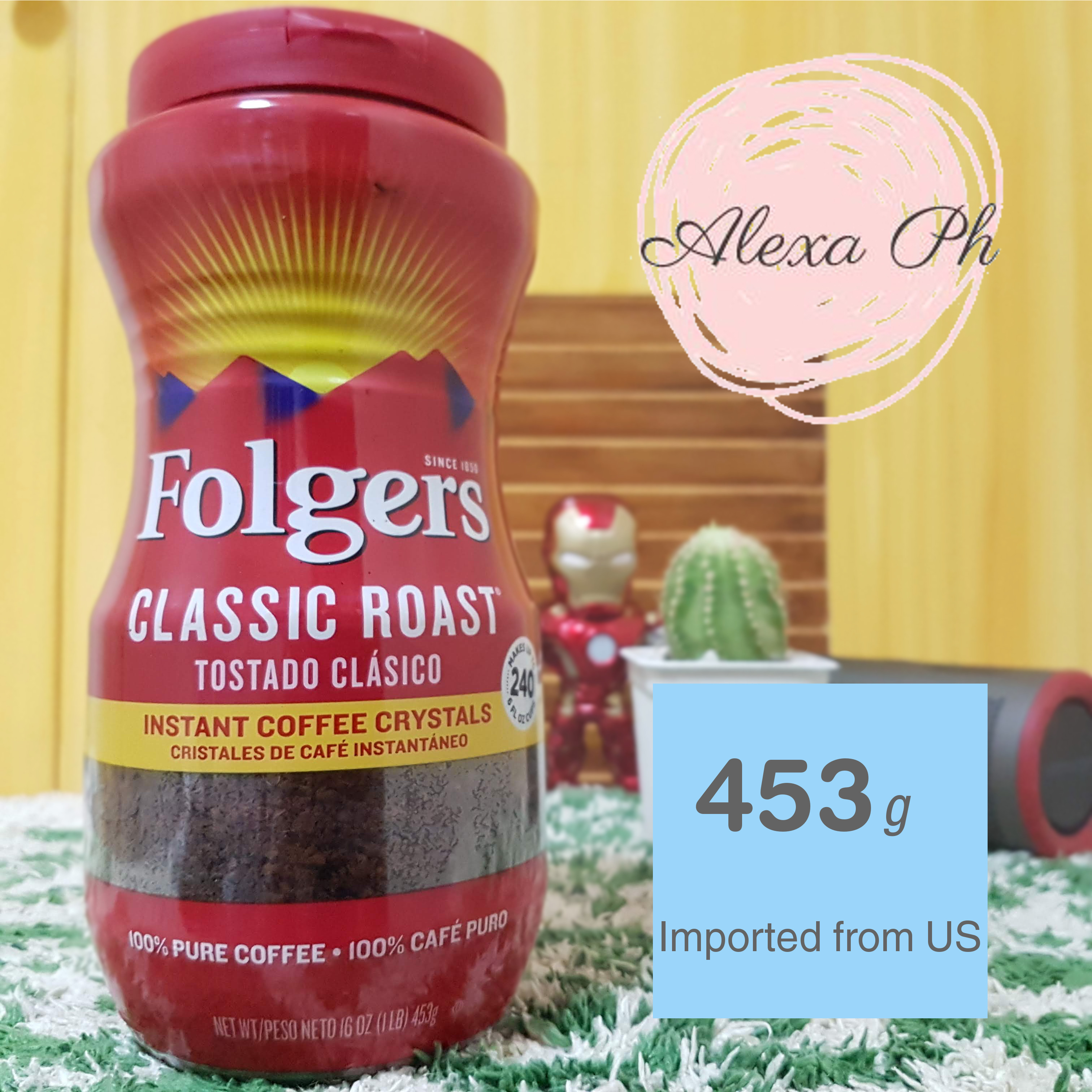 Folgers Classic Roast, Instant Coffee Crystals (453 g) Lazada PH