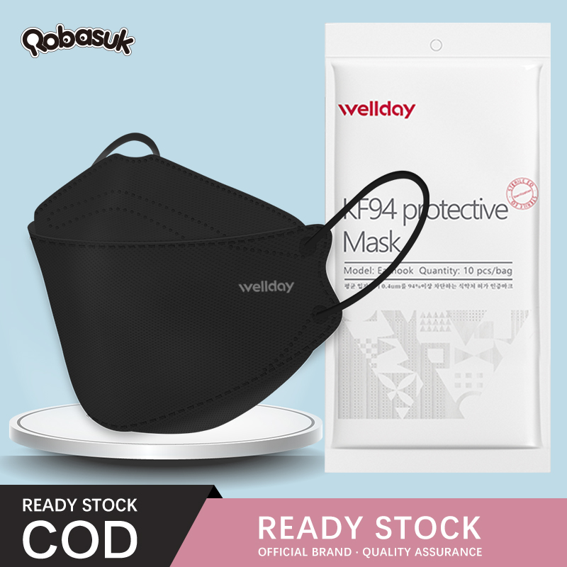 Wellday Original 50pcs KF94 Face Mask 4 Ply Effective Filtering