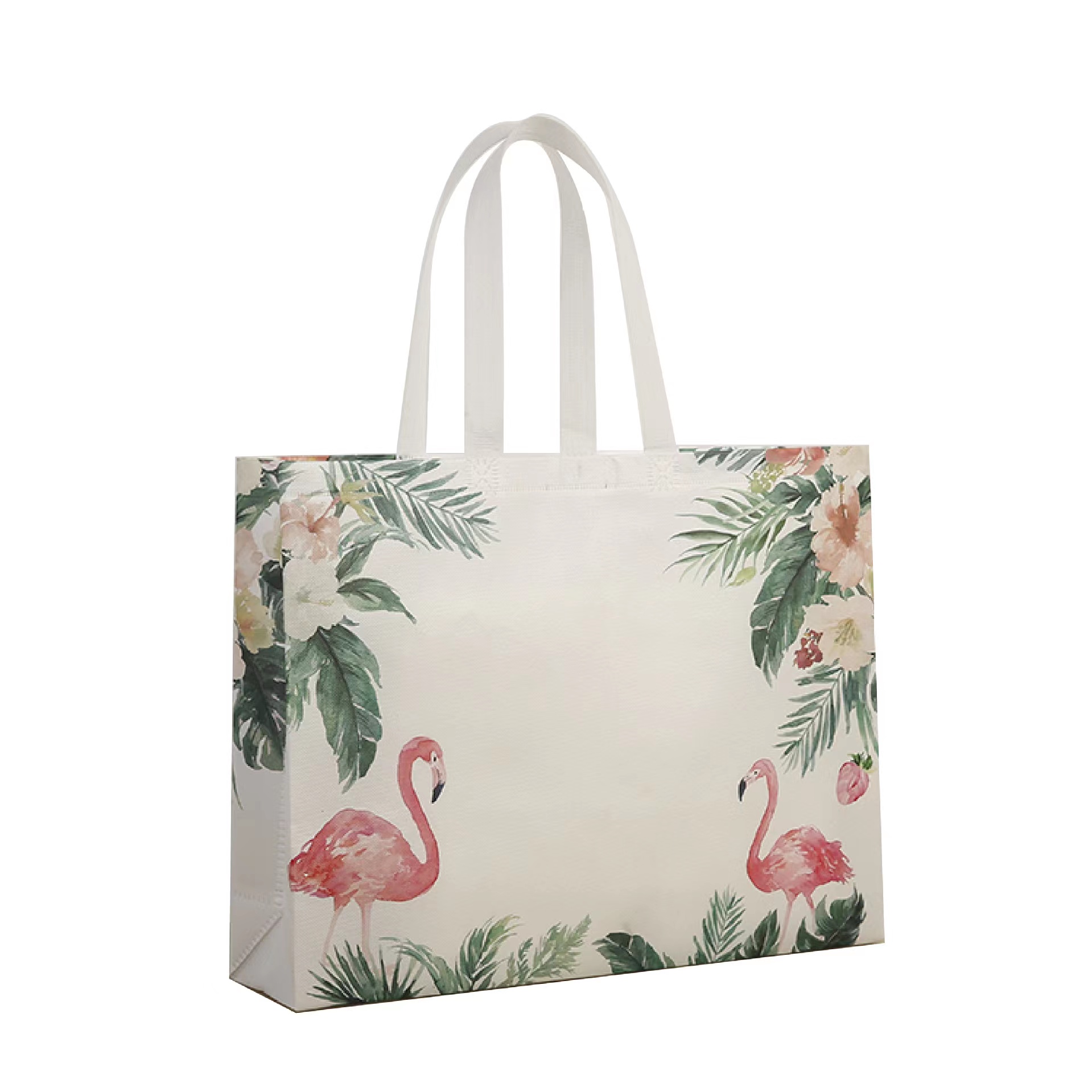 Reusable Fabric Flamingo Gift Bag 40*30*10cm Large Capacity Non-woven  Shopping Bag by Sugar Class