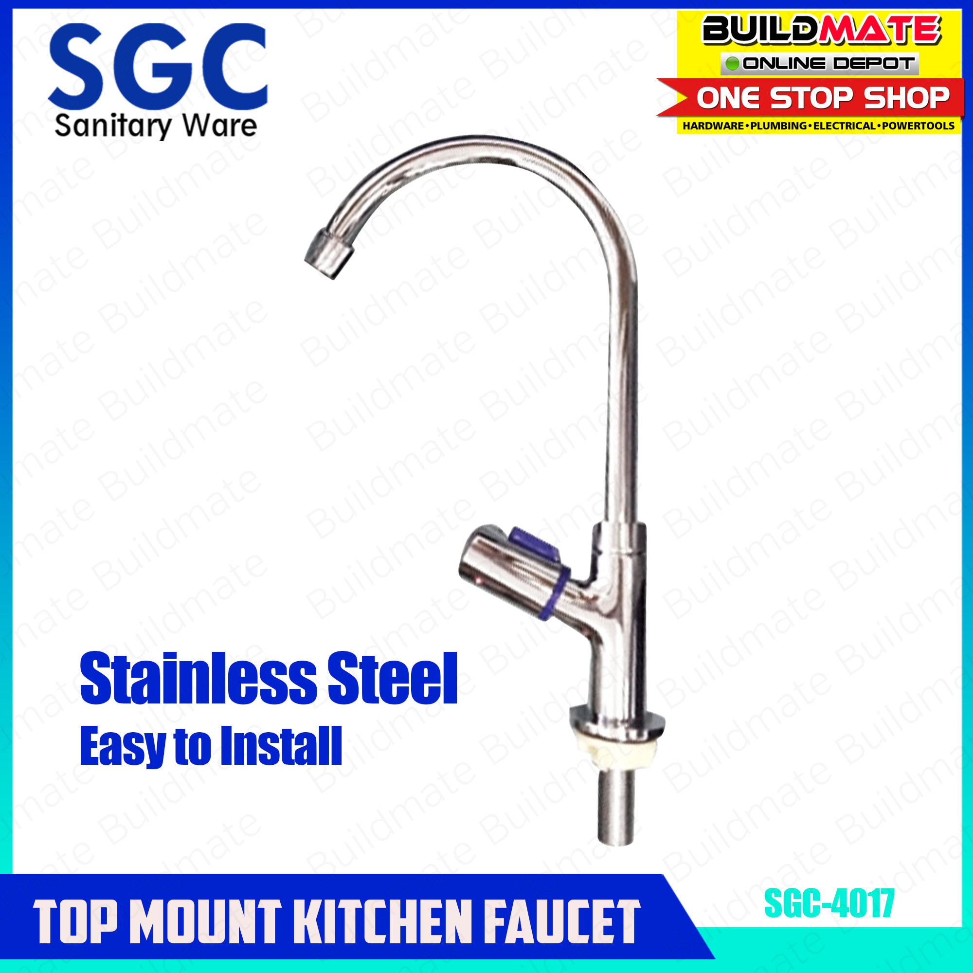 SGC Top Mount Kitchen Faucet SGC4017 BUILDMATE Lazada PH