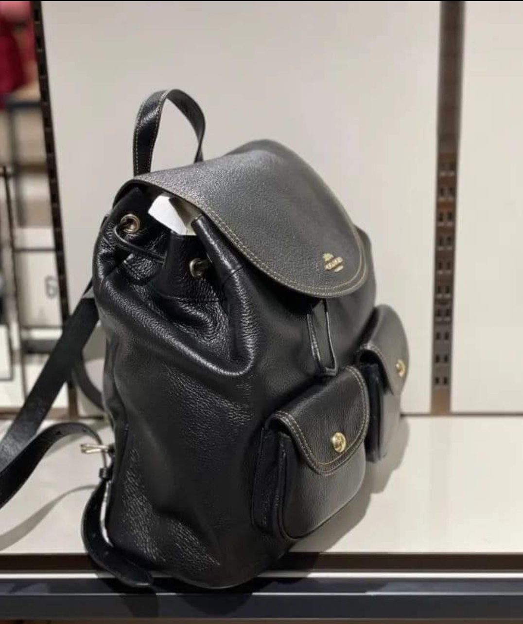 NWT COACH Pebbled Leather Pennie Backpack SV / SURPLUS Style 6145  195031270901 