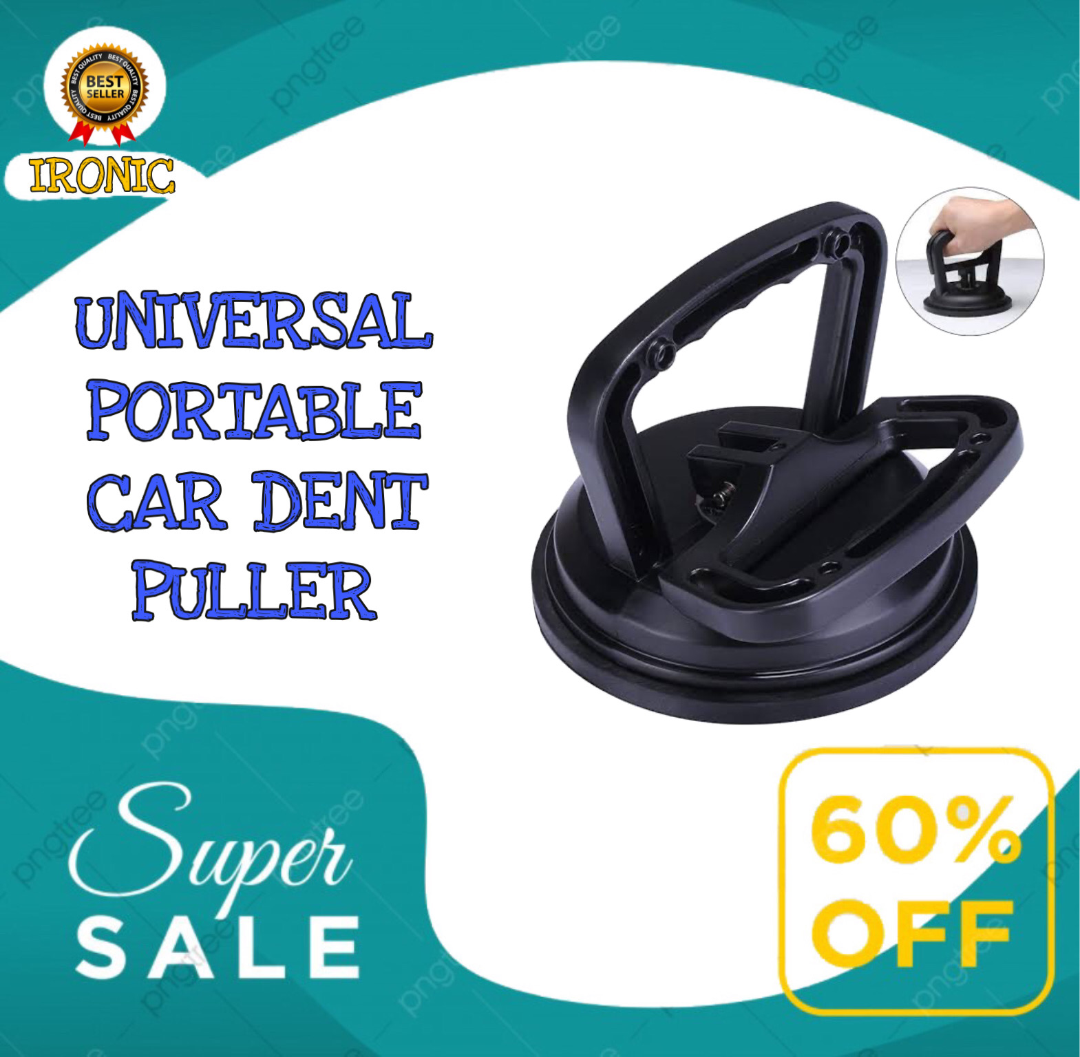 Mini Car Dent Repair Universal Puller Suction Cup Bodywork Panel Sucker  Remover Tool Heavy-duty Rubber For Glass Metal