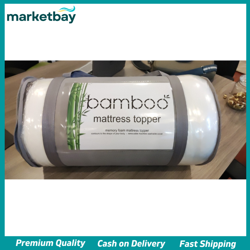 Marketbay Bamboo Memory Foam Mattress Topper Double Queen King