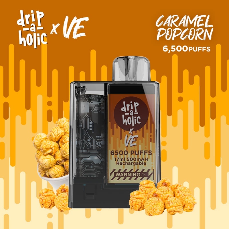 Drip a holic X V.E Disposable 6500 Puffs 5 Nic Salt Rechargeable Legit