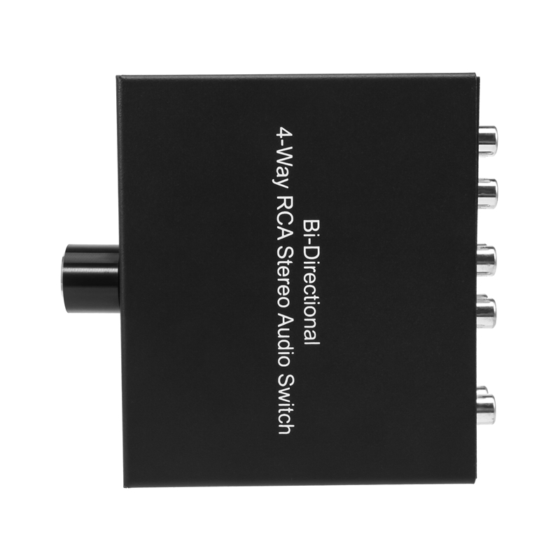 4Way Stereo L/R Sound Channel BiDirectional Audio Switcher, 1 in 4