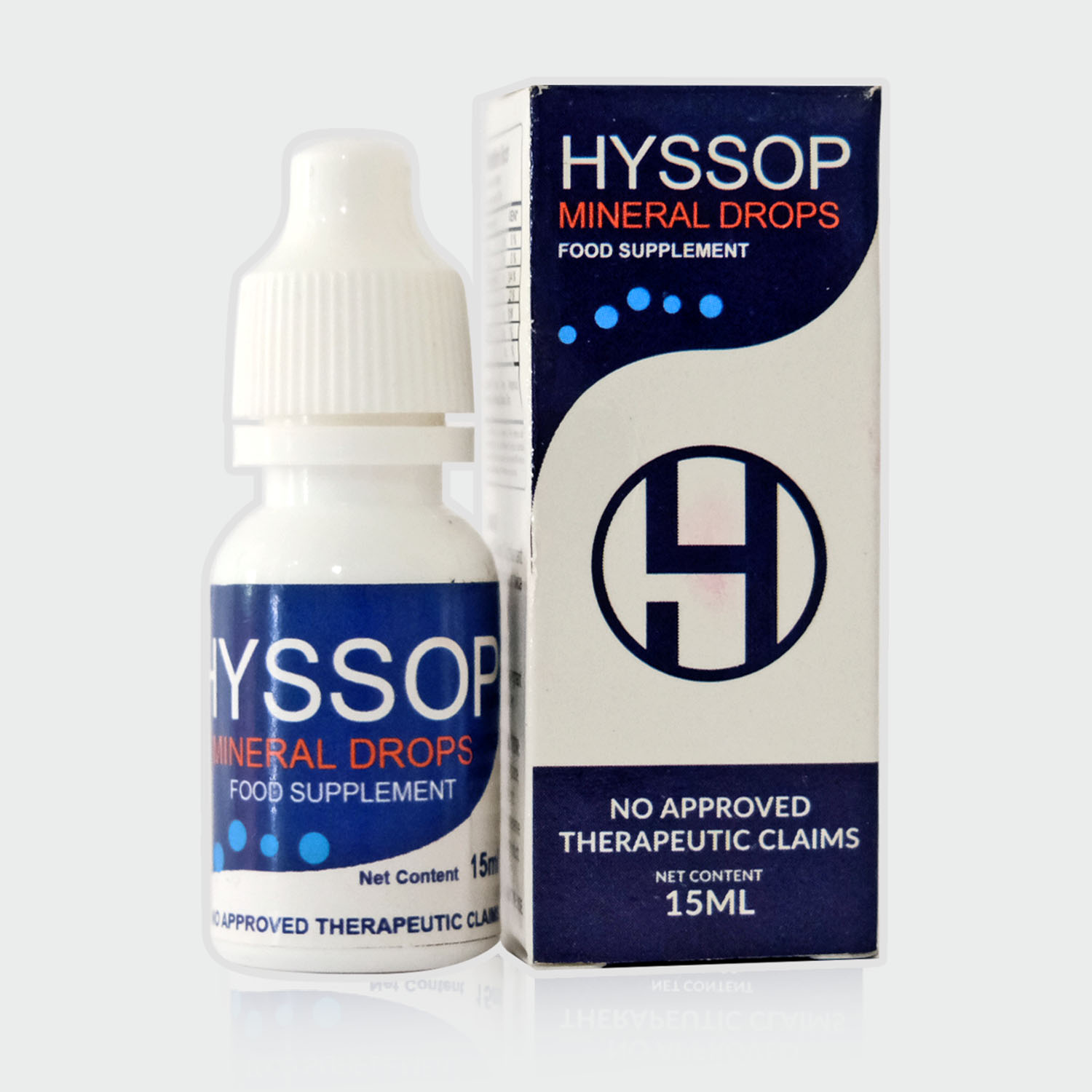 PHC03A 1 BOTTLE HYSSOP MINERAL EYE DROP 15ml each dropper CATARACT AND