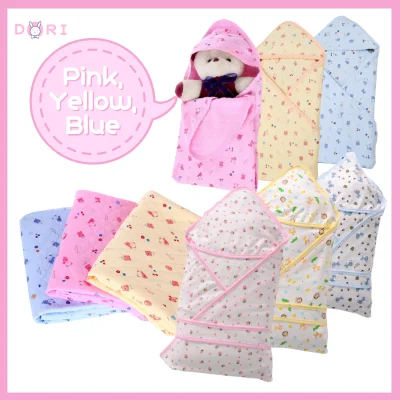 【High Quality】Dori 100% Cotton Eco-friendly Baby Sleep Sack Swaddle Receiving Blanket Swaddling Wrap