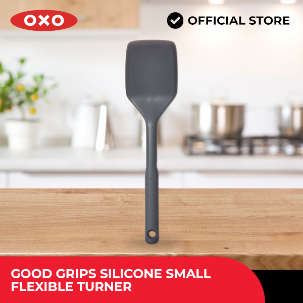 OXO Good Grips Silicone Everyday Flexible Turner, Peppercorn