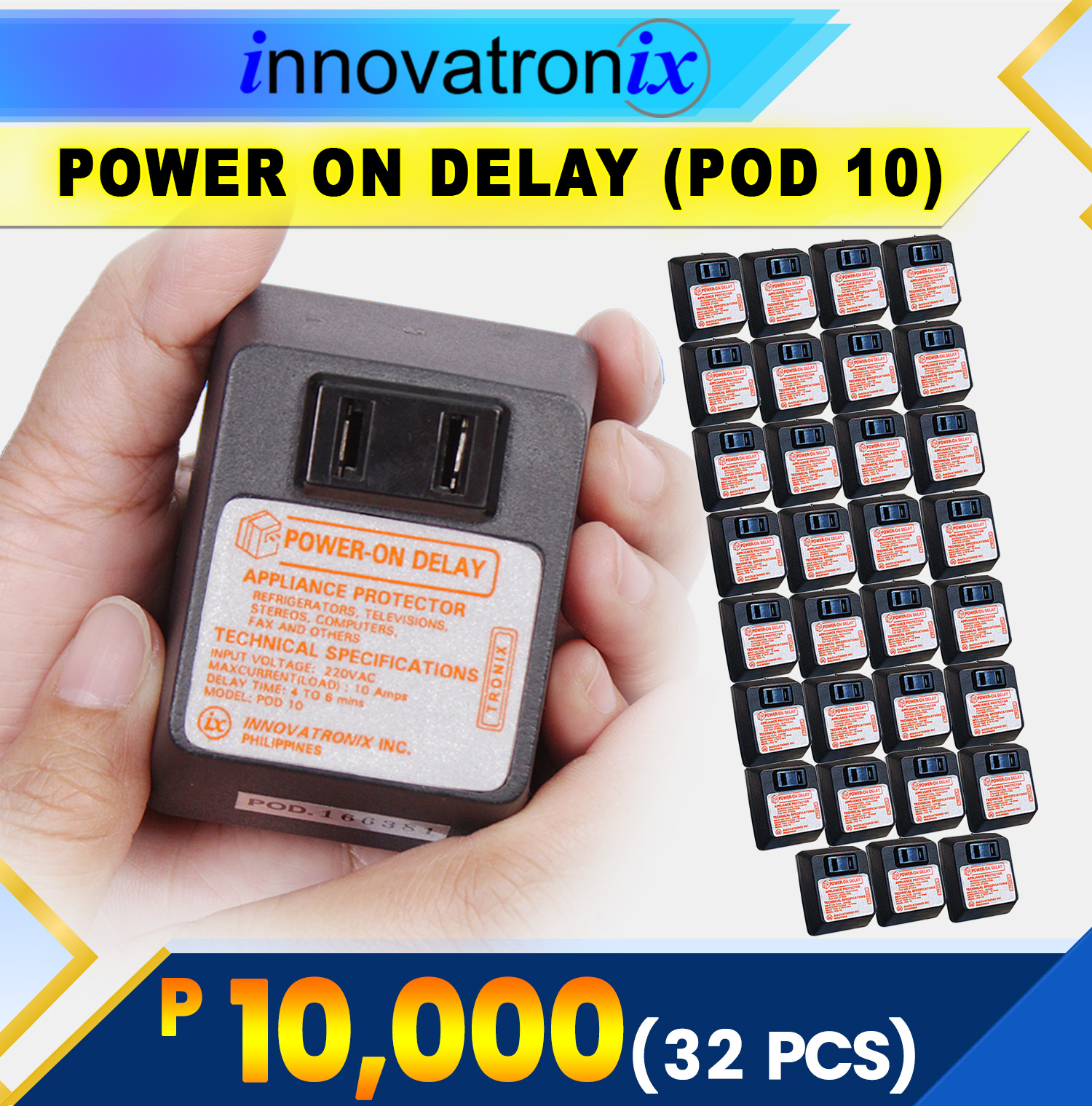 Innovatronix/Tronix POD10 Power on Delay POD10 / POD 10 Appliance