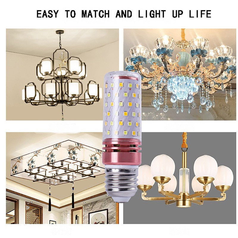 Fast Delivery⚡24W 20W 16W 12W Tri-color LED Bulb E27 E14 Corn Bulb Changing Light Bulb Daylight Warm Light Natrual White