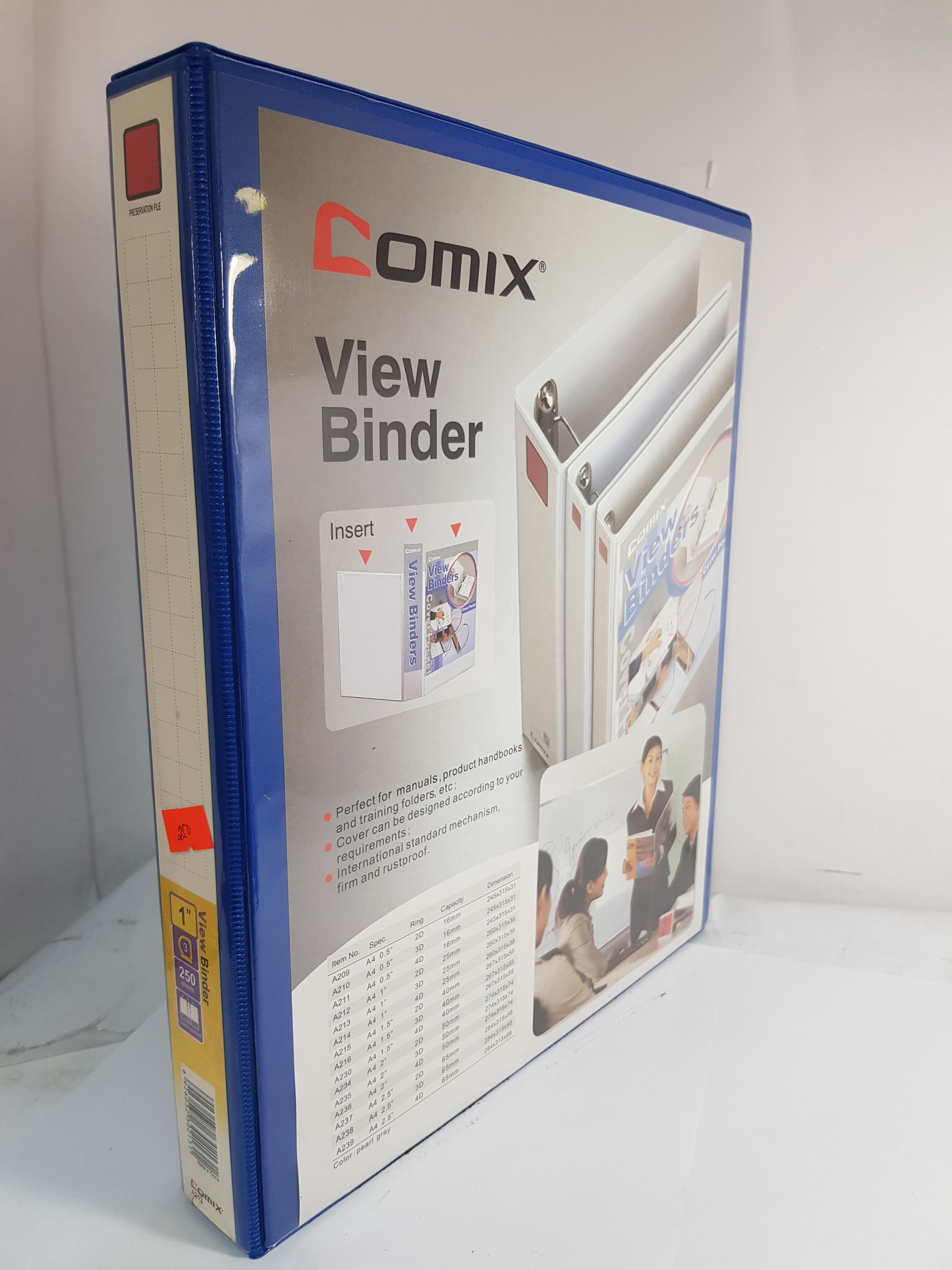 DRing Binders 12 Pack White Comix DRing BasicView Binder 1inch 3