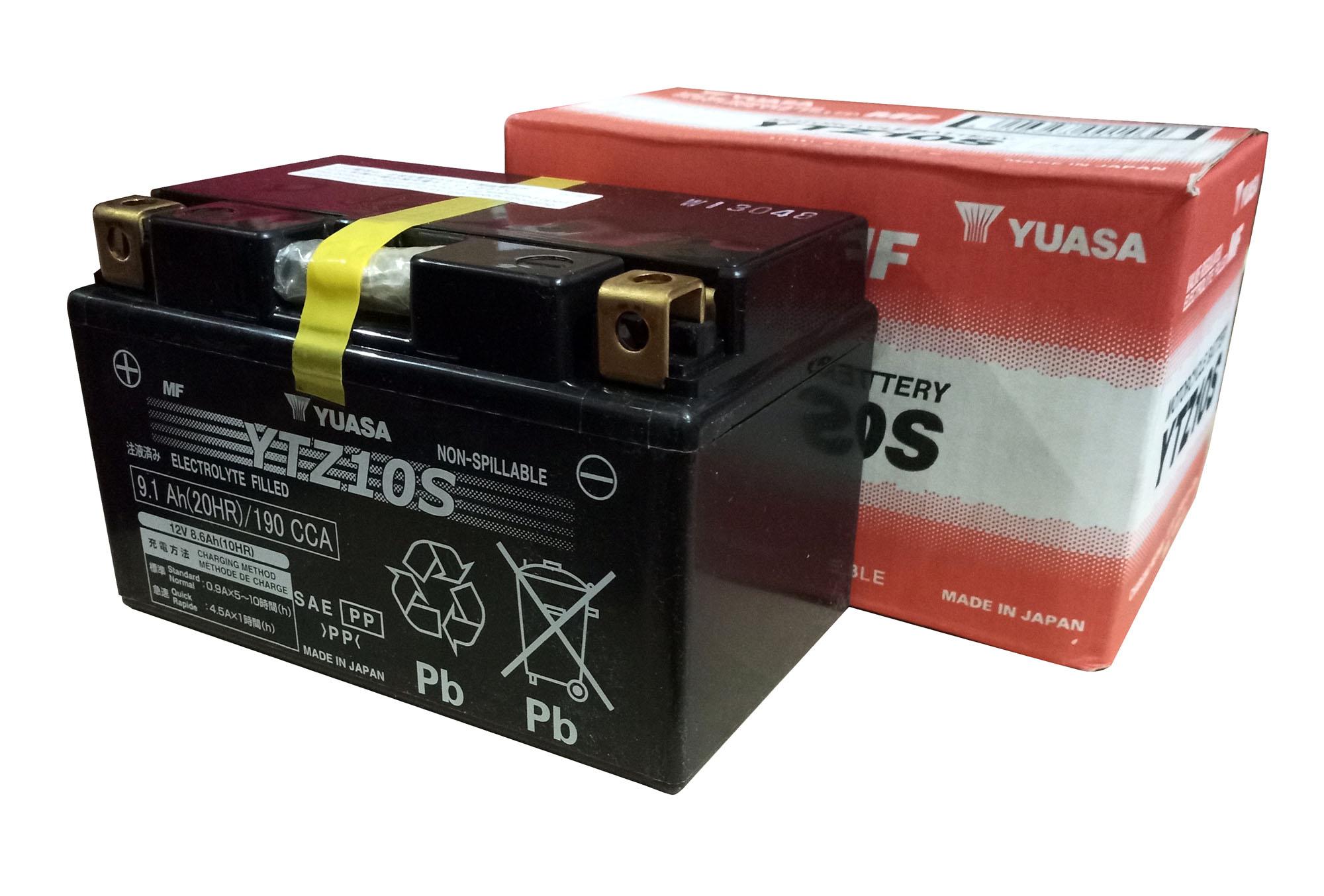 Yuasa YTZ10S Maintenance Free Motorcycle Battery